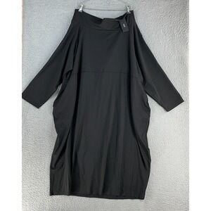 New Navabi Kollektion Dress Women Plus US 26 Black Mesh Back  Lagenlook